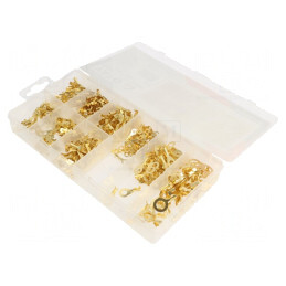 Set Conectori Crimpat Neizolat 450 Buc. | Electronic-mag.ro | Componente Electronice