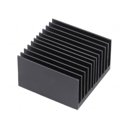 Radiator negru BGA cu aripioare 42,5mm x 42,5mm | Electronic-mag.ro | Componente Electronice