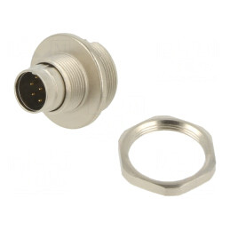 Conector M9 Aurit 125V IP67 8 PIN Drept | Electronic-mag.ro | Componente Electronice