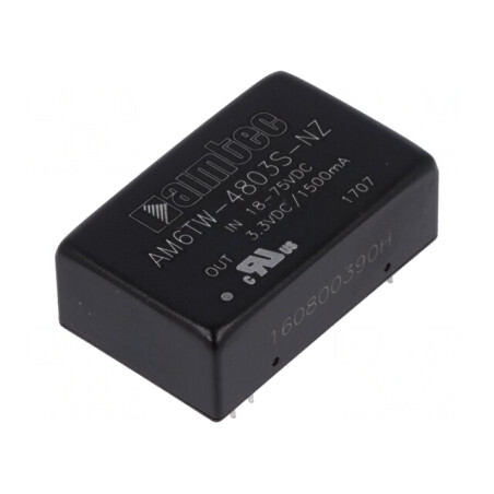 Convertor DC/DC 6W 18-75V la 3.3V 1.5A DIP24 | Electronic-mag.ro | Componente Electronice