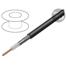 Cablu Coaxial Negru LL400 10,1mm LSZH | Electronic-mag.ro | Componente Electronice