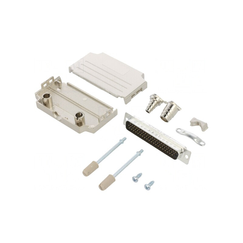 Conector D-Sub HD 62 pini tată lipire pe cablu gold flash 11,5mm | Electronic-mag.ro | Componente Electronice