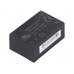 Convertor AC/DC 3W 5VDC 72% Eficiență | Electronic-mag.ro | Componente Electronice