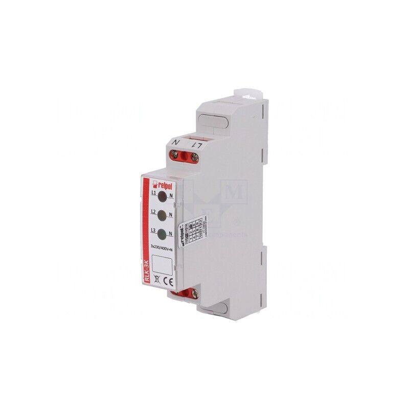 Indicator de Tensiune 230-400VAC IP20 pentru Șină DIN | Electronic-mag.ro | Componente Electronice