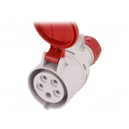 Conector Alimentare AC Trifazat 16A 400VAC IP44 | Electronic-mag.ro | Componente Electronice