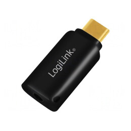 Adaptor Audio USB-C la Jack 3.5mm 4 Pin Aurit Negru | Electronic-mag.ro | Componente Electronice