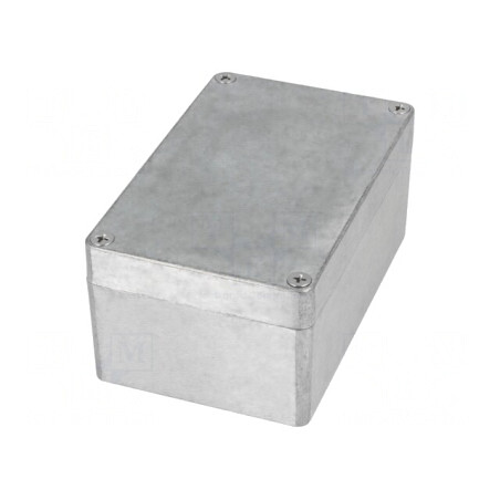 Carcasă Universală Aluminiu Natural 80x125x57 mm | Electronic-mag.ro | Componente Electronice