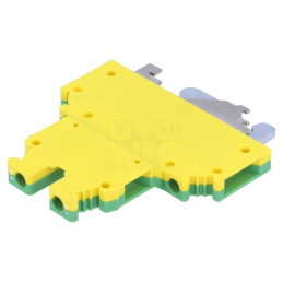 Terminal Îmbinare Șine 0,2-4mm² 4 Borne Galben-Verde | Electronic-mag.ro | Componente Electronice