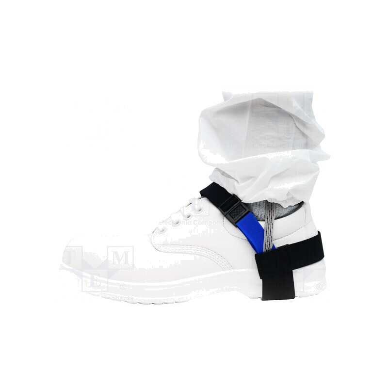 Brățară pantofi ESD albastră 2 buc Fixare clips | Electronic-mag.ro | Componente Electronice