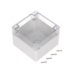 Carcasă Universală Policarbonat IP65 120x120x90mm | Electronic-mag.ro | Componente Electronice