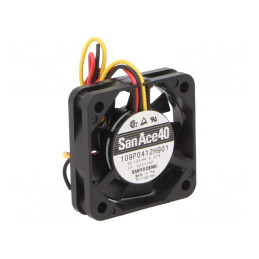 Ventilator DC axial 12V 40x40x10mm 9m3/h 25dBA cu bilă | Electronic-mag.ro | Componente Electronice