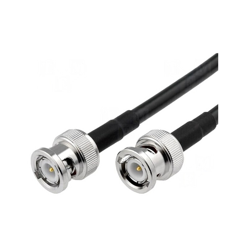 Cablu BNC 50Ω 0,5m Negru | Electronic-mag.ro | Componente Electronice