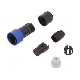 Conector Circular Mufă Mamă 4 PIN Fără Contacte pe Cablu | Electronic-mag.ro | Componente Electronice