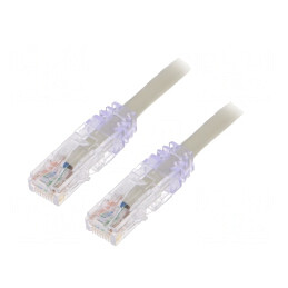 Patch Cord TX6 Plus U/UTP LSZH Gri 1m | Electronic-mag.ro | Componente Electronice