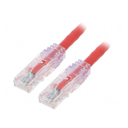 Patch cord UTP Cat6 LSZH Roșu 1m | Electronic-mag.ro | Componente Electronice