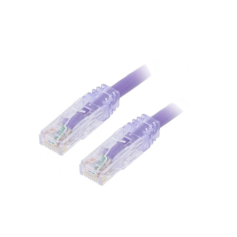 Patch Cord TX6 Plus U/UTP Cat6 Violet 1m | Electronic-mag.ro | Componente Electronice