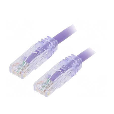 Patch Cord TX6 Plus U/UTP Cat6 Violet 1m | Electronic-mag.ro | Componente Electronice