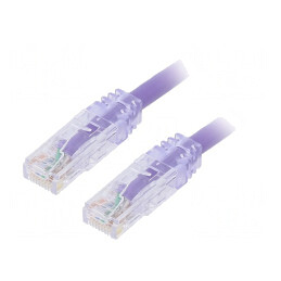 Patch Cord TX6 Plus U/UTP Cat6 Violet 1m | Electronic-mag.ro | Componente Electronice