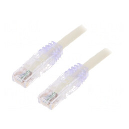 Patch cord alb 1m U/UTP Cat6 LSZH 24AWG | Electronic-mag.ro | Componente Electronice