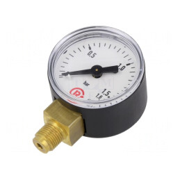 Manometru 40mm 0-1,6 bar pentru lichide și gaze inerte | Electronic-mag.ro | Componente Electronice