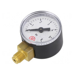 Manometru 0-6 bar 40mm pentru lichide și gaze inerte | Electronic-mag.ro | Componente Electronice