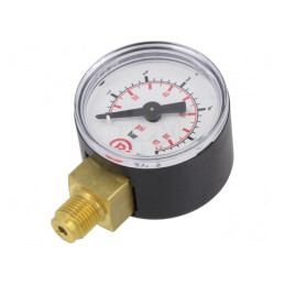 Manometru 0-6 bar 40 mm Lichide și Gaze | Electronic-mag.ro | Componente Electronice