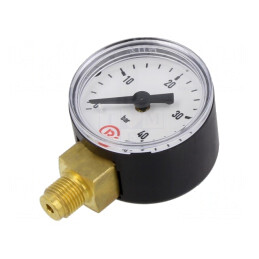 Manometru 0-40 bar 40mm pentru Lichide și Gaze Inerte | Electronic-mag.ro | Componente Electronice