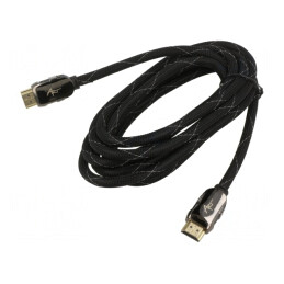 Cablu HDMI 1.4 Textil 3m Negru