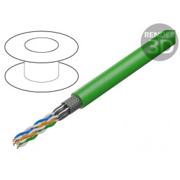 Cablu Ethernet ETHERLINE TORSION S/FTP Cat 6a 4x2x24AWG PUR | Electronic-mag.ro | Componente Electronice