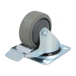 Roată de transport 80mm cu placă de montare | Electronic-mag.ro | Componente Electronice