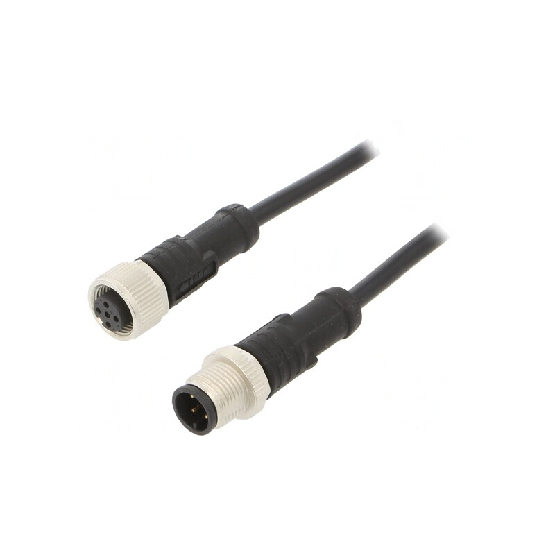 Cablu senzori automatizări M12 1m  | Electronic-mag.ro | Componente Electronice