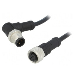Cablu senzori/automatizări M12-M12 1m | Electronic-mag.ro | Componente Electronice