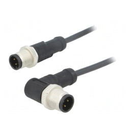 Cablu pentru senzori automatizări M12 1m mufă-mufă | Electronic-mag.ro | Componente Electronice