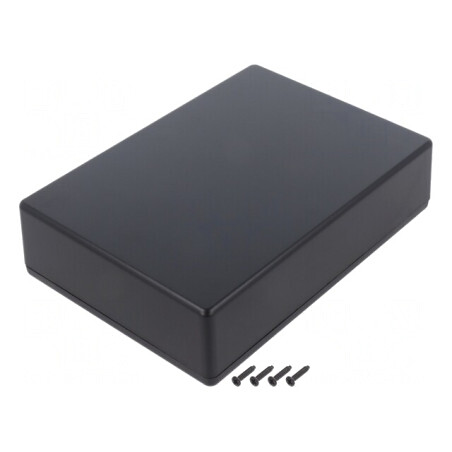 Carcasă universală neagră ABS IP40 125x175x45mm | Electronic-mag.ro | Componente Electronice