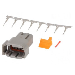 Conector DTM Tată 8 PIN Crimpat Pe Cablu | Electronic-mag.ro | Componente Electronice