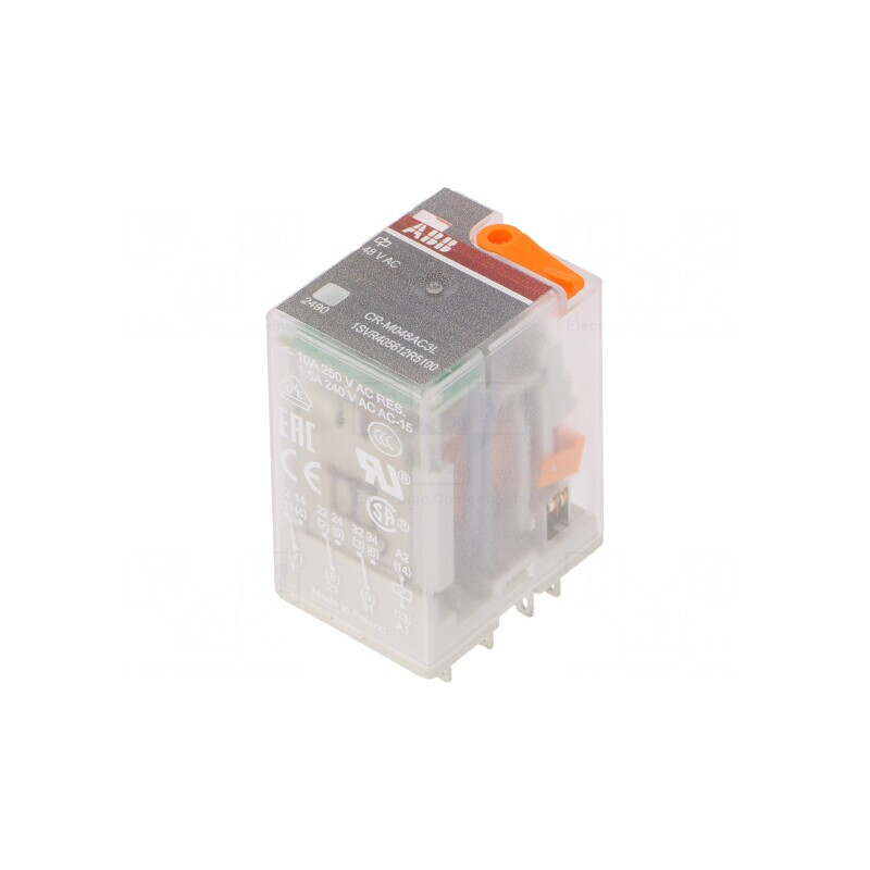 Releu electromagnetic 3PDT 48VAC 10A | Electronic-mag.ro | Componente Electronice