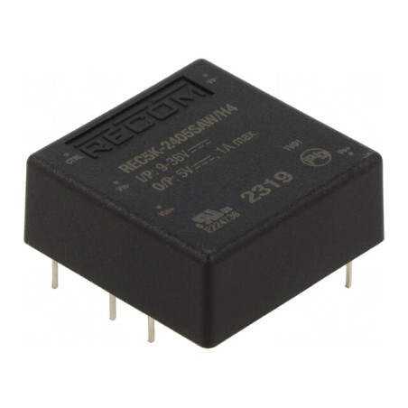 Convertor DC/DC 5W 9-36V la 5V 1A DIP6 | Electronic-mag.ro | Componente Electronice