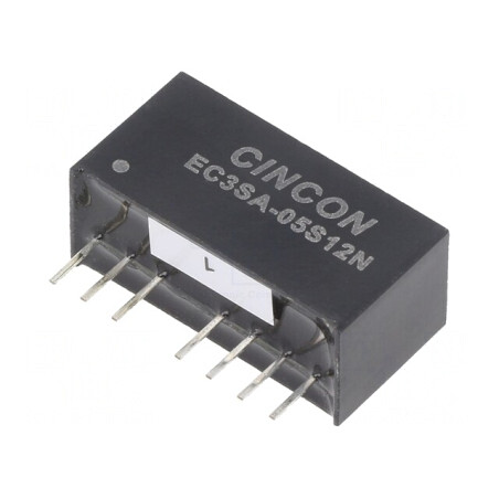 Convertor DC/DC 3W 4.5-9V la 12V 250mA SIP8 | Electronic-mag.ro | Componente Electronice