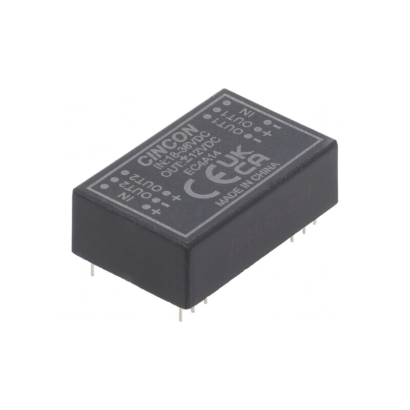Convertor DC/DC 5/6W 18-36V la 12V/-12V EC4A14 | Electronic-mag.ro | Componente Electronice