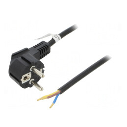 Cablu Alimentare 5m Negru 10A CEE 7/7 (E/F) | Electronic-mag.ro | Componente Electronice