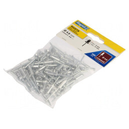 Diblu Aluminiu 4,8mm x 14mm, 100 Buc. | Electronic-mag.ro | Componente Electronice