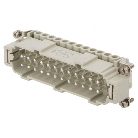 Conector HDC tată 24 pini 16A 104.27 CNEM 24 TN | Electronic-mag.ro | Componente Electronice