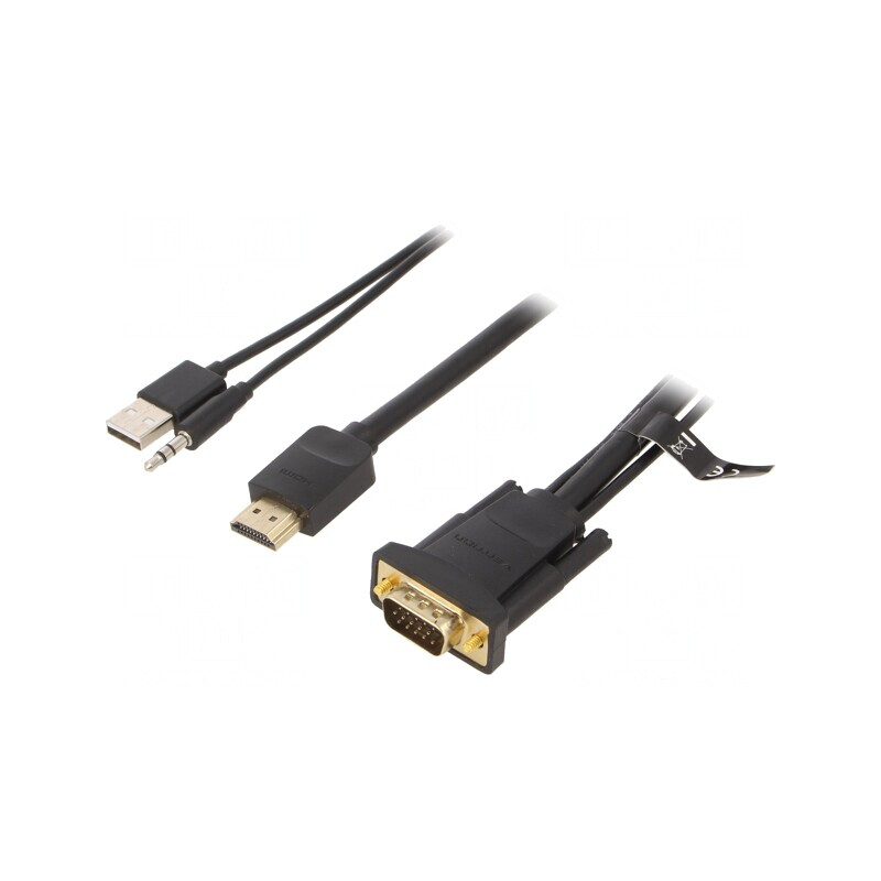 Cablu HDMI 1m Negru 1.4 PVC | Electronic-mag.ro | Componente Electronice