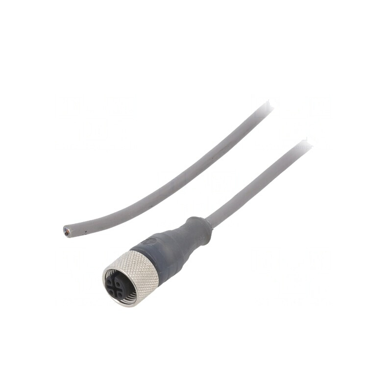 Cablu de Conectare M12 3m PVC 250VAC 3,1A | Electronic-mag.ro | Componente Electronice