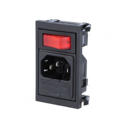 Conector Alimentare AC 10A 250V IEC 60320 | Electronic-mag.ro | Componente Electronice