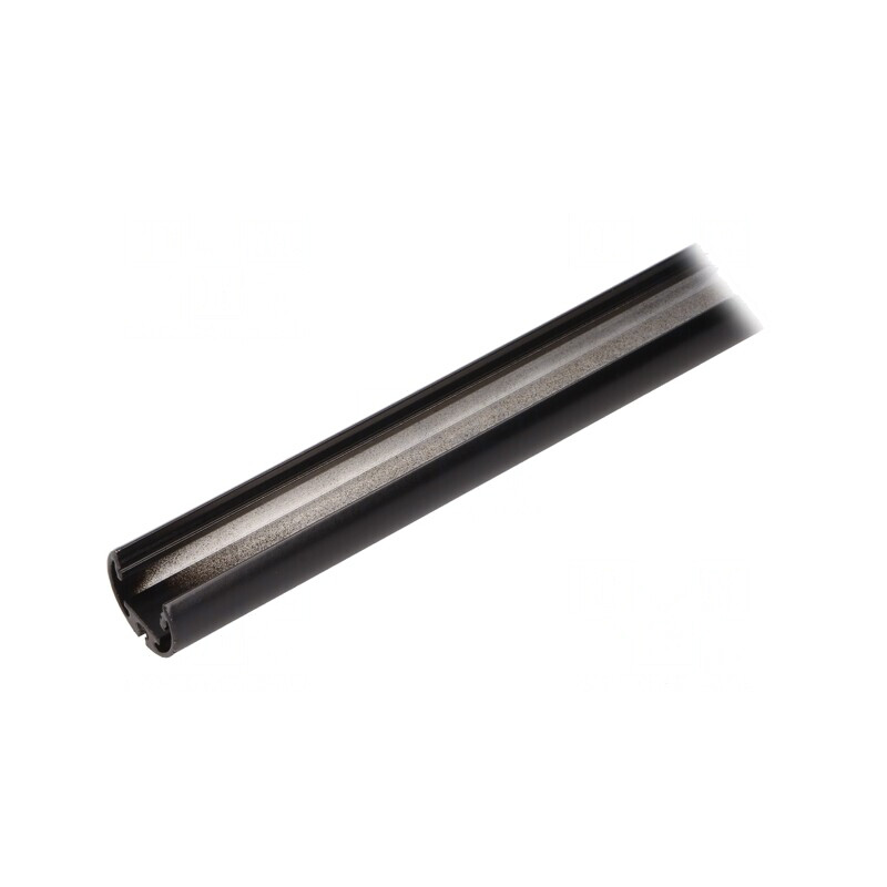 Profi Profil Aluminiu Negru Oval 2m pentru Module LED | Electronic-mag.ro | Componente Electronice