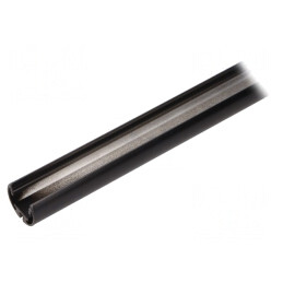 Profi Profil Aluminiu Negru Oval 2m pentru Module LED | Electronic-mag.ro | Componente Electronice