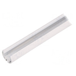 Profil LED Aluminiu Oval 2m Alb PEN12 | Electronic-mag.ro | Componente Electronice