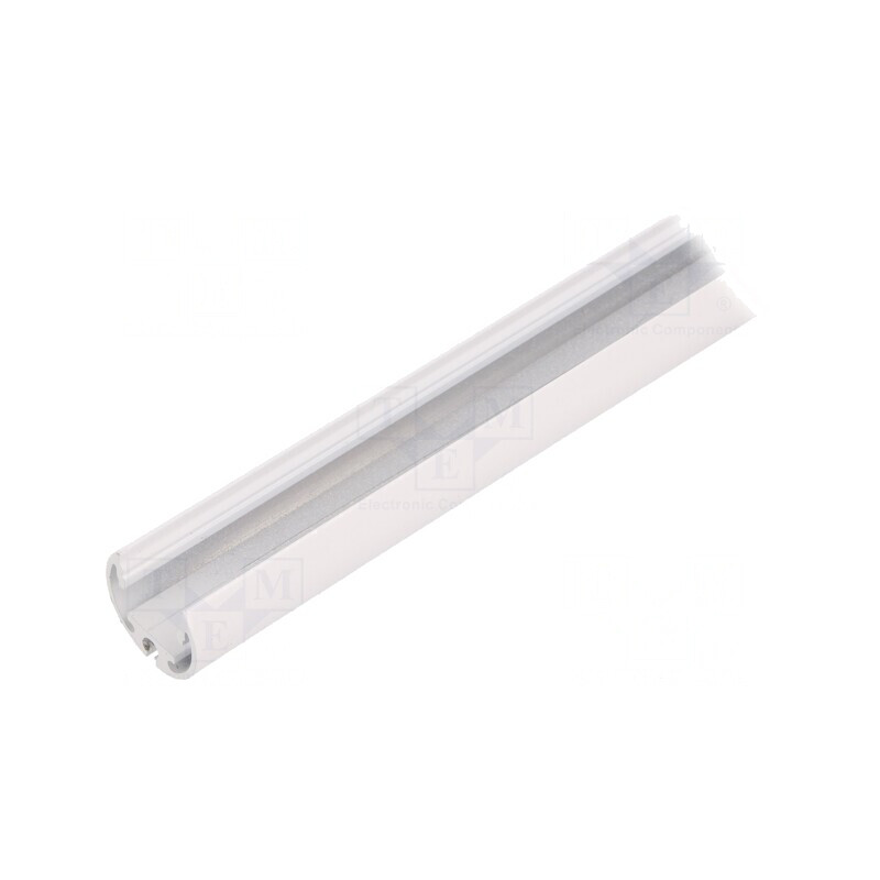 Profil LED Aluminiu Oval 2m Alb PEN12 | Electronic-mag.ro | Componente Electronice