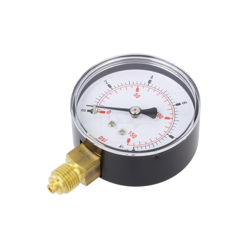 Manometru 0-10bar 63mm Lichide și Gaze Inerte | Electronic-mag.ro | Componente Electronice